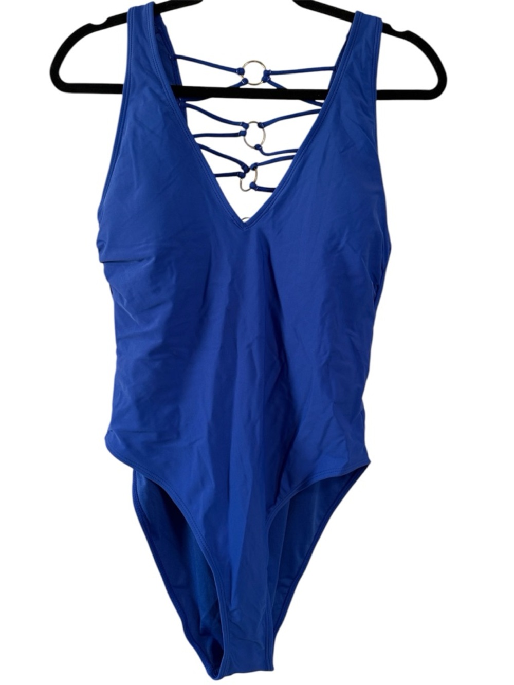 YMI Swimwear Blue Strappy One Piece Swimsuit NWT